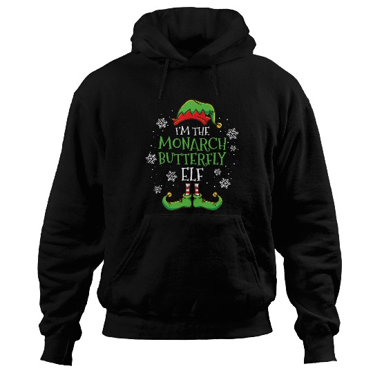 Im The Monarch Butterfly Elf Christmas Hoodies