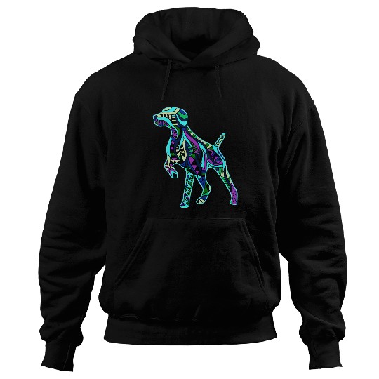 German Shorthair Pointer GSP MOM DAD Retro 1 Hoodies