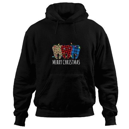 Merry Christmas Dental Assistant buffalo plaids Christmas 21 Hoodies