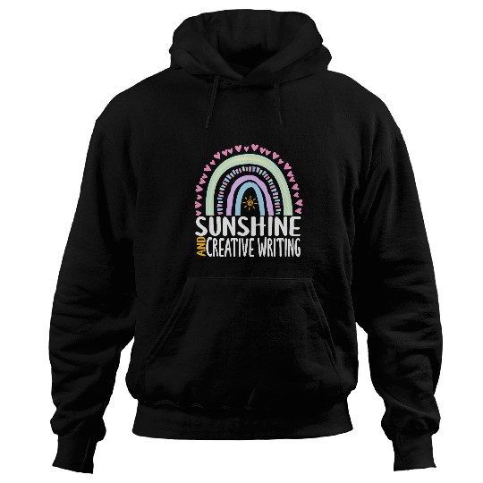Creative Writing Funny Summer Creativity Rainbow Womens Kids Hoodies
