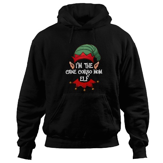 Christmas Cane Corso Mom Elf Italian Mastiff Hoodies