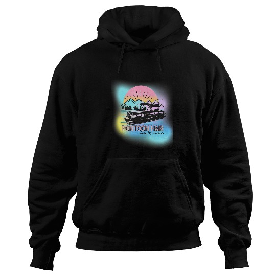 Pontoon Fun Hair Dont Care Lake Life Summer Beach Boating Y2K Hoodies