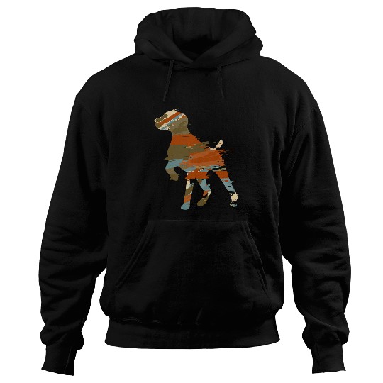 German Shorthair Pointer GSP MOM DAD Retro 4 Hoodies