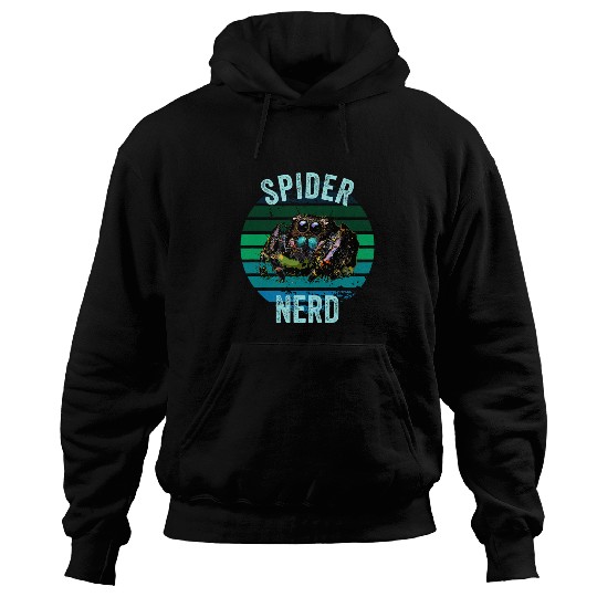 Regal Jumping Spider Grunge Spooder Spider Nerd Pet Spider Hoodies