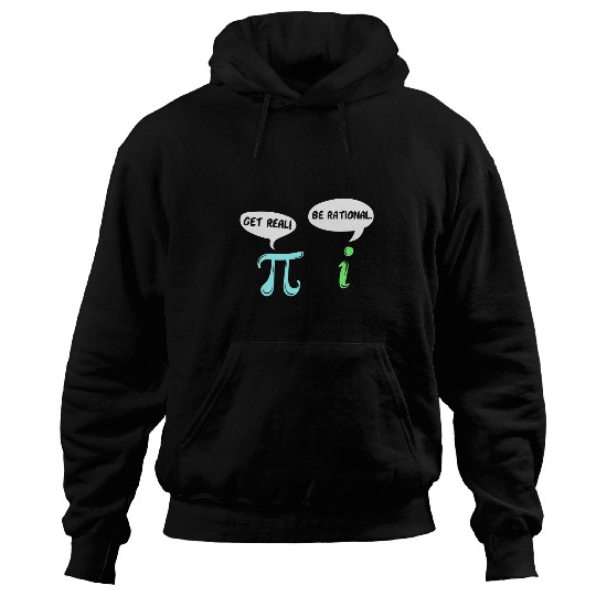 Pi Day Maths Geek Nerds Real Rational Funny Hilarious Mens Hoodies