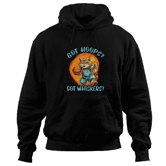 Basketball Cat Basketball Player Kitty I Love Basketball 4 Hoodies