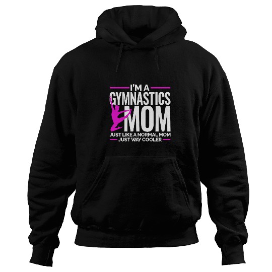 Funny Cool Gymnastics Mom Graphic For Women Gymnast Hoodies