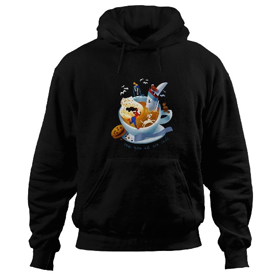 Coffee cookie and morning routine Stylized design Hoodies