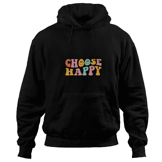Choose Happy Cute Smile Face Pastel Positive Aesthetic Hoodies