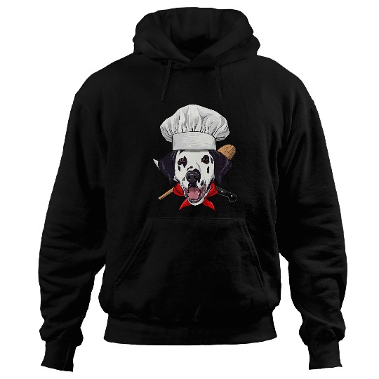 Dalmatian Chef Dog Cooking Baking Lover 272 Dalmatians Dog Hoodies