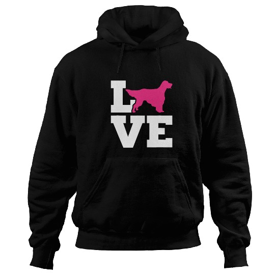 English Setter love Hoodies