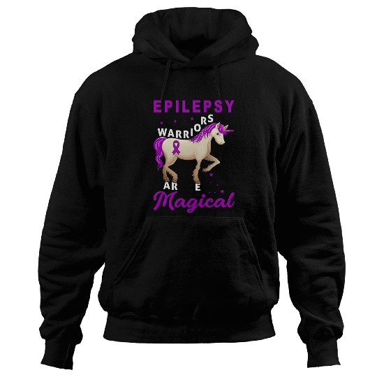 Epilepsy Awareness Warriors Unicorns Magical Funny Hoodies