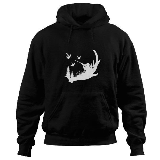Pigeon Antler Bird Dove Hunting Gift   2Dove Hunter Hoodies