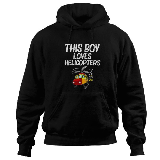 Cool Helicopter Gift For Boys Kids Chopper Helicopter Pilot Hoodies