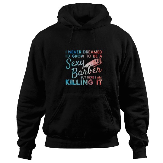 Funny Barber Men Dad Barbershop Hairdresser Hairstylist 1 Hoodies