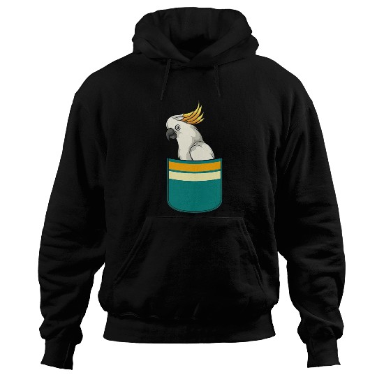 Parrot Lover Bird Watcher Birder Cute Pocket Cockatoo Hoodies