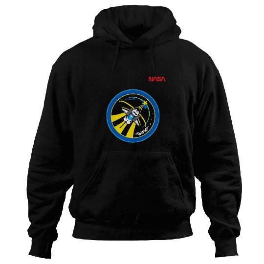 Lacrosse Gift NASA Space Shuttle STS 131 Mission Crew Worm Logo Hoodies