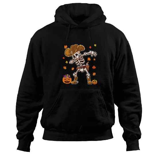 Dabbings Skeletons Cowboy Hat Halloween Kid Boy Sheriff Scary 83 Hoodies