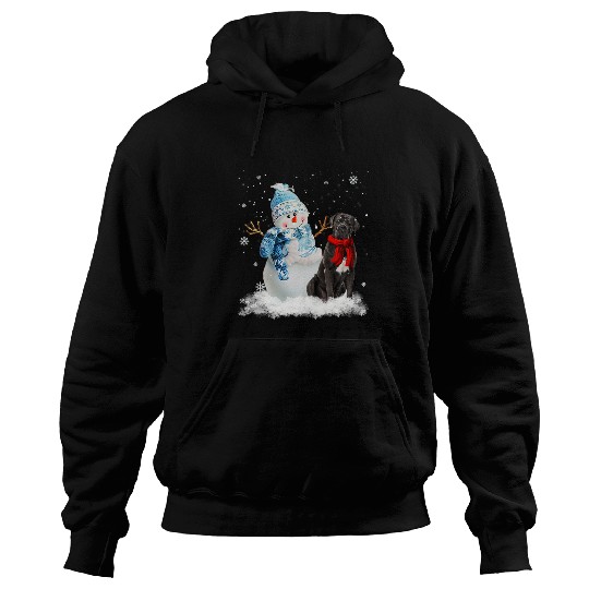 Funny Cane Corso Christmas Snowman Christmas Pajama Hoodies