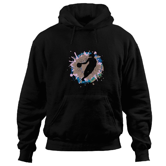 Cool Basketball Player Team Coachs Sunset Colors Pink Brown Hoodies