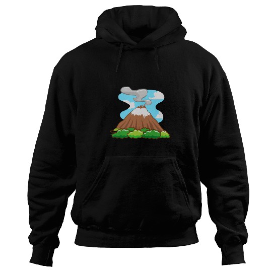 Erupting Volcano Ash Geology Geologist Magma Volcano Lover Hoodies