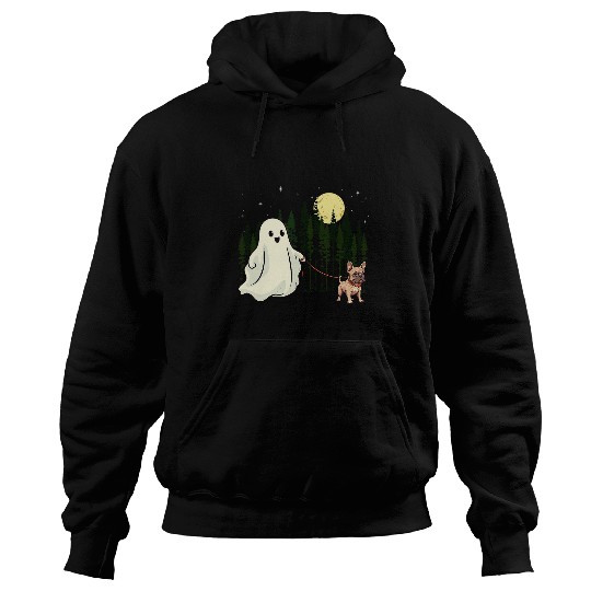 French Bulldog Walking ghosts Halloween Funny Kids Costume Hoodies
