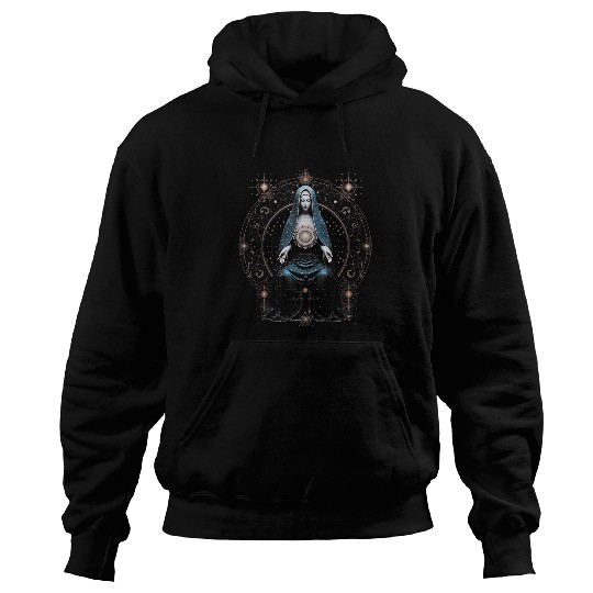 Mother Mary Christmas Peace Meditation Catholic Christian 70 Hoodies