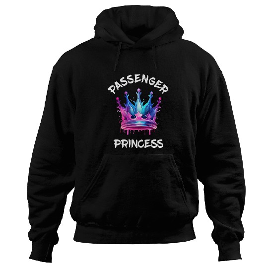 Passenger Princess Crown Codriver Seat Driving Car Driver Hoodies