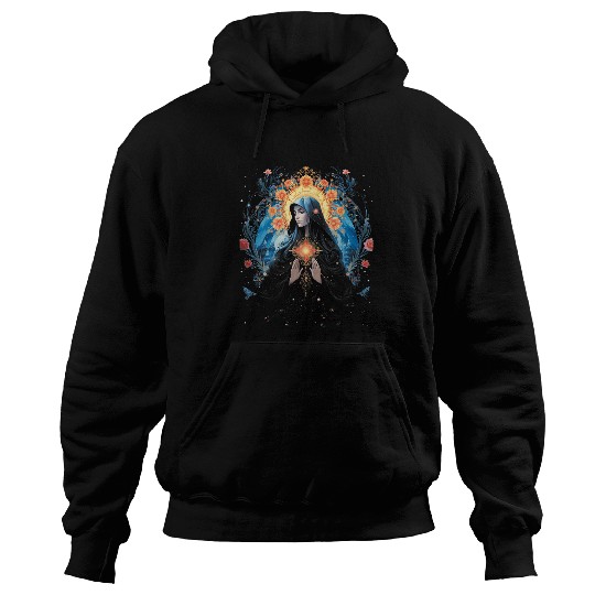Mother Mary Christmas Peace Meditation Catholic Christian 32 Hoodies