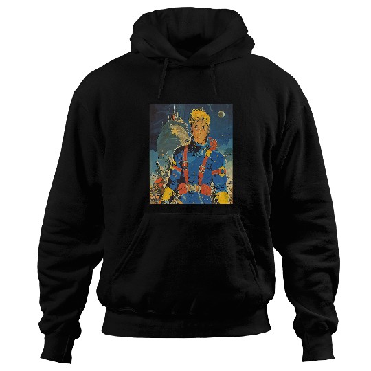 Retro vintages 1950s Space SciFi Comic Book Outer Space Art Hoodies