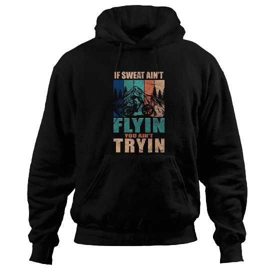 Discover Retro Mountain Bike Biker Cyclist Bicycle Rider MTB Racer Hoodies