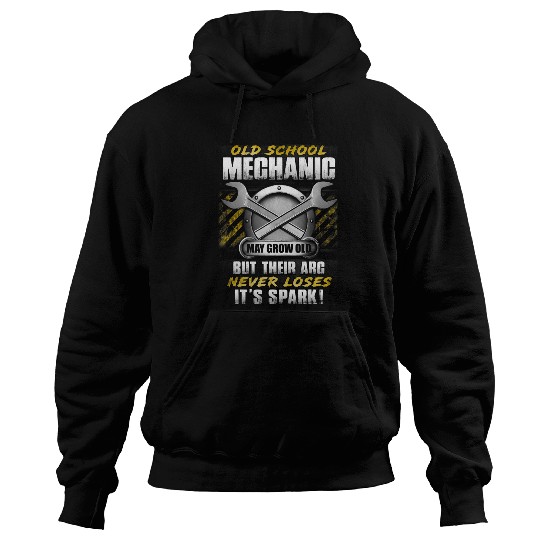 Old School Mechanic May Grow Old But Their Arc Never Loses Hoodies
