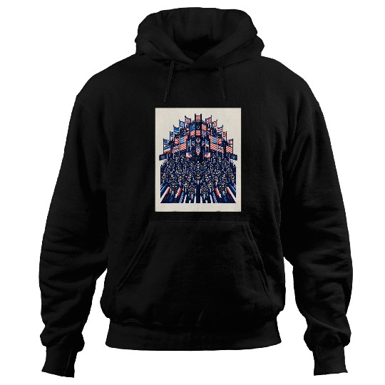 Patriotic Motorcycle Rally Hoodies