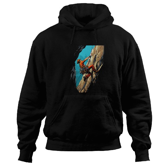 Rock Climbing Rock Mountain Climber Boulder Bouldering 3 Hoodies