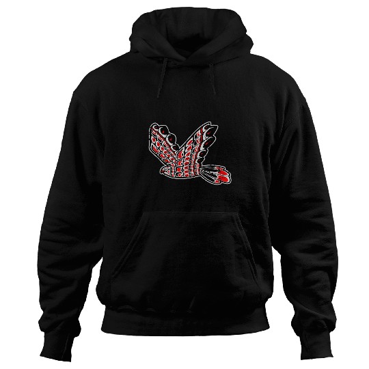 Red Tail Hawk Native American Tribal Bird Totem Birdwatcher Hoodies