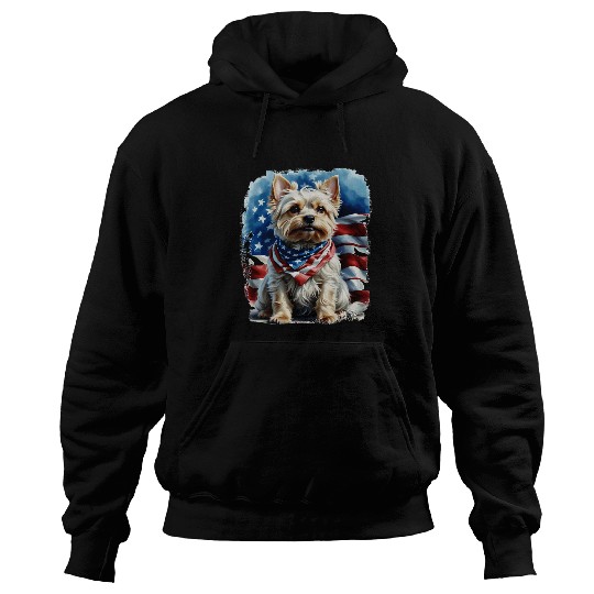 Patriotic Yorkshire Terrier For Patriot Pet Lovers Hoodies