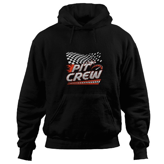 Pit Crew Race Car Driver Racer Auto Racing Mechanic Retro Hoodies