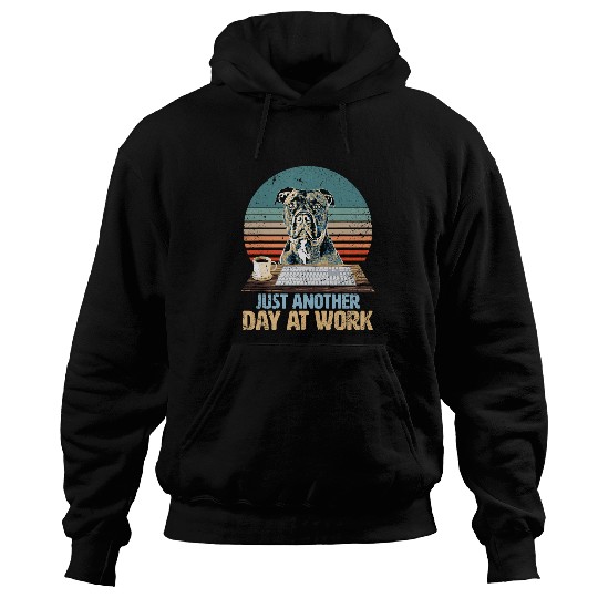 Funny Pit Bull Terrier has a boring job Hoodies