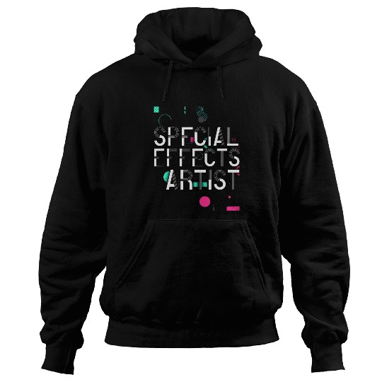 Special Effects Artist Minimalist Geometric VFX Animator Hoodies