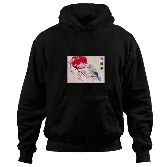 japanese cherry blossom flower bird japan Hoodies