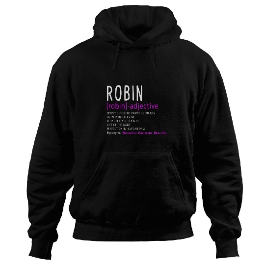 Womens Personalized Name Description Robin Hoodies