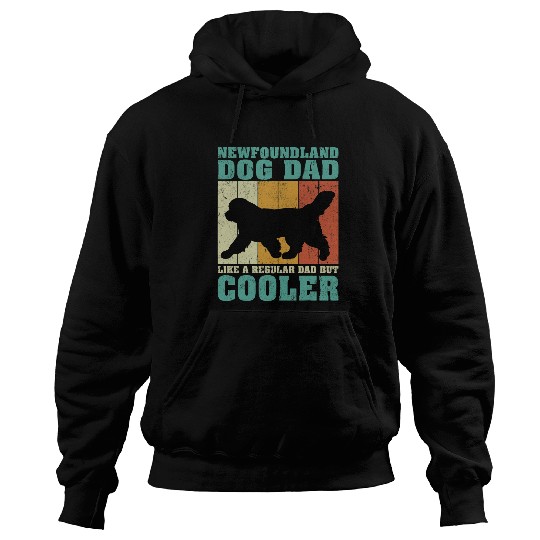 Mens vintages Newfoundland Dog Dad Like A Regular Dad Fathers Day Hoodies