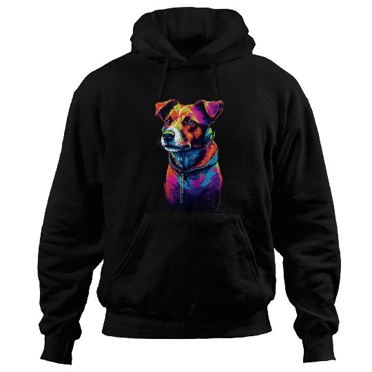 Jack Russell Terrier 80s Dog Hoodies