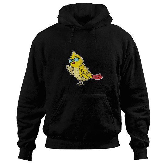 Nerdy Bird with Glasses Hoodies