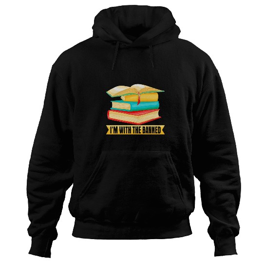 Im with The Banned Books Librarian Tee Book Lovers Hoodies