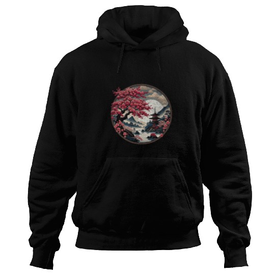 Japanese Sakura Garden Geisha Mount Fuji Cherry Blossom 24 Hoodies