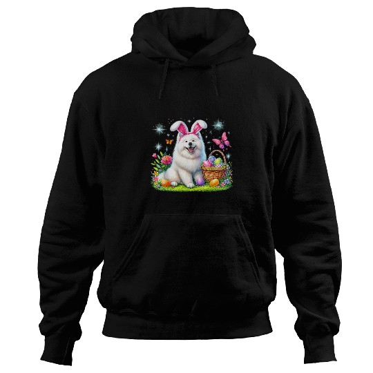 Samoyed dog Easter egg basket tee adorable combo Hoodies