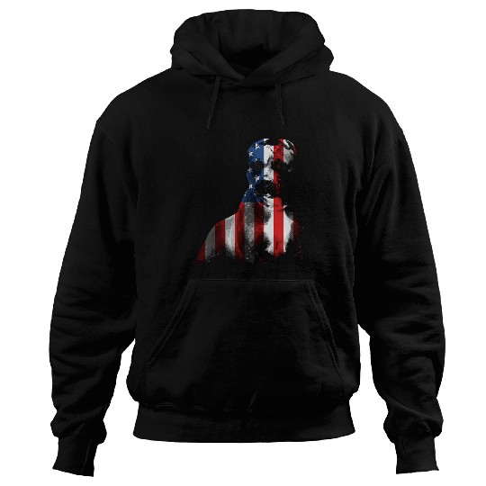 Discover Pit Bull Terrier Dog 4th of July American Flag Patriotic 1 Hoodies
