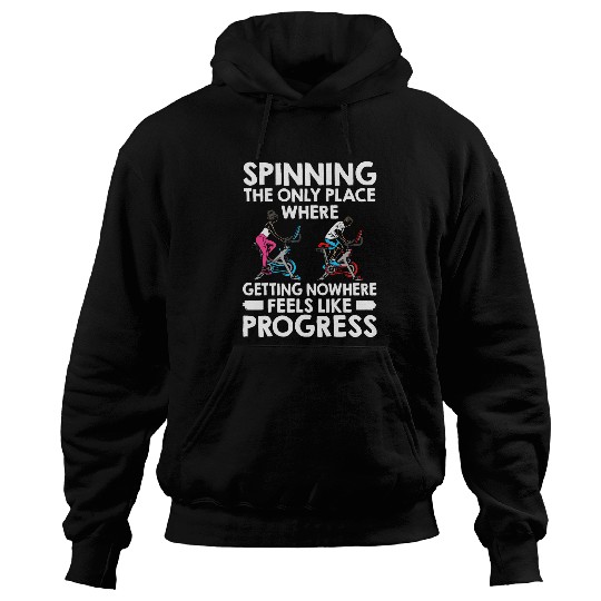 Indoor Cycling Fitness Exercise Spin Cycle Biker Spin Class Hoodies