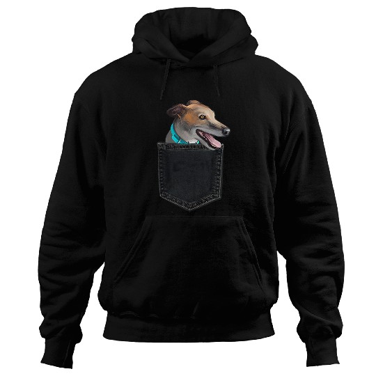 Dog Grayhound Greyhound In A Pocket Cute Greyhound Dog Owner T-Shirt Hoodies